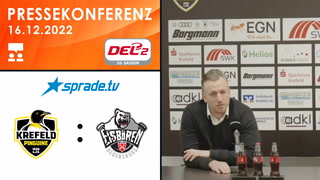 16.12.2022 - Pressekonferenz - Krefeld Pinguine vs. Eisbären Regensburg
