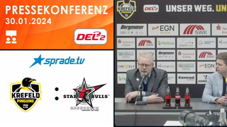 30.01.2024 - Pressekonferenz - Krefeld Pinguine vs. Starbulls Rosenheim