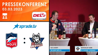 03.03.2023 - Pressekonferenz - Selber Wölfe vs. EC Kassel Huskies
