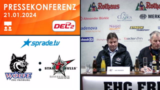 21.01.2024 - Pressekonferenz - EHC Freiburg vs. Starbulls Rosenheim