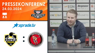 24.03.2024 - Pressekonferenz - Krefeld Pinguine vs. Eispiraten Crimmitschau
