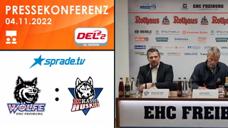 04.11.2022 - Pressekonferenz - EHC Freiburg vs. EC Kassel Huskies