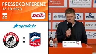 13.10.2023 - Pressekonferenz - EC Bad Nauheim vs. Selber Wölfe