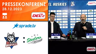 28.12.2023 - Pressekonferenz - EC Kassel Huskies vs. Bietigheim Steelers