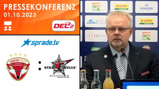 01.10.2023 - Pressekonferenz - Lausitzer Füchse vs. Starbulls Rosenheim