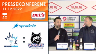 11.12.2022 - Pressekonferenz - Dresdner Eislöwen vs. EHC Freiburg