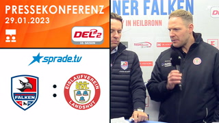 29.01.2023 - Pressekonferenz - Heilbronner Falken vs. EV Landshut