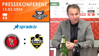 13.03.2024 - Pressekonferenz - Eispiraten Crimmitschau vs. Krefeld Pinguine