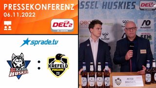 06.11.2022 - Pressekonferenz - EC Kassel Huskies vs. Krefeld Pinguine