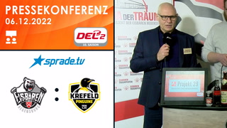 06.12.2022 - Pressekonferenz - Eisbären Regensburg vs. Krefeld Pinguine