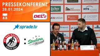 28.01.2024 - Pressekonferenz - EC Bad Nauheim vs. Bietigheim Steelers
