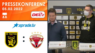 05.02.2022 - Pressekonferenz - Tölzer Löwen vs. Lausitzer Füchse