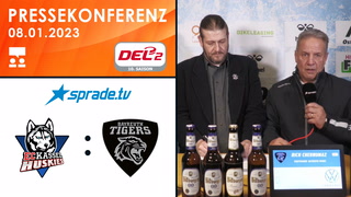 08.01.2023 - Pressekonferenz - EC Kassel Huskies vs. Bayreuth Tigers
