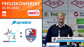 25.03.2022 - Pressekonferenz - Dresdner Eislöwen vs. Heilbronner Falken