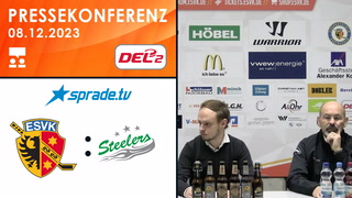 08.12.2023 - Pressekonferenz - ESV Kaufbeuren vs. Bietigheim Steelers