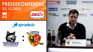 23.12.2022 - Pressekonferenz - EHC Freiburg vs. ESV Kaufbeuren