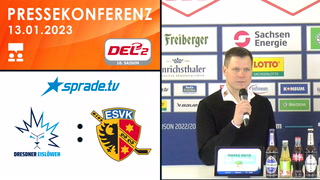 13.01.2023 - Pressekonferenz - Dresdner Eislöwen vs. ESV Kaufbeuren