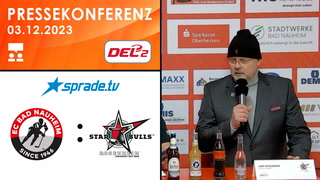 03.12.2023 - Pressekonferenz - EC Bad Nauheim vs. Starbulls Rosenheim