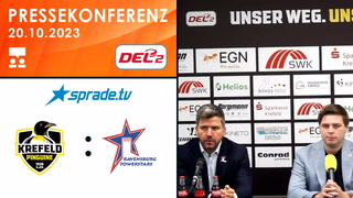20.10.2023 - Pressekonferenz - Krefeld Pinguine vs. Ravensburg Towerstars