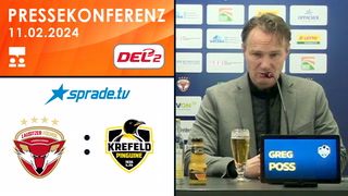 11.02.2024 - Pressekonferenz - Lausitzer Füchse vs. Krefeld Pinguine