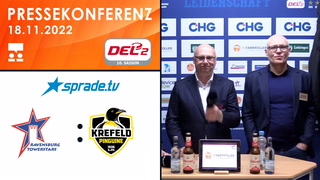 18.11.2022 - Pressekonferenz - Ravensburg Towerstars vs. Krefeld Pinguine