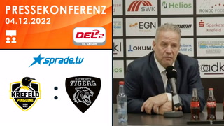 04.12.2022 - Pressekonferenz - Krefeld Pinguine vs. Bayreuth Tigers