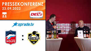 23.09.2022 - Pressekonferenz - Selber Wölfe vs. Krefeld Pinguine