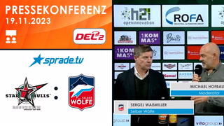 19.11.2023 - Pressekonferenz - Starbulls Rosenheim vs. Selber Wölfe