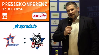 16.01.2024 - Pressekonferenz - Ravensburg Towerstars vs. EC Kassel Huskies