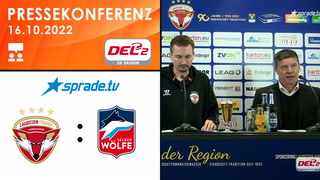 16.10.2022 - Pressekonferenz - Lausitzer Füchse vs. Selber Wölfe