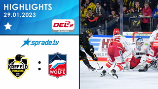 29.01.2023 - Highlights - Krefeld Pinguine vs. Selber Wölfe