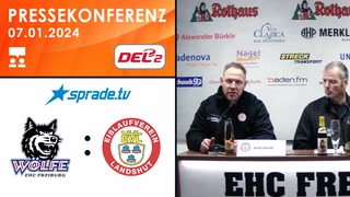 07.01.2024 - Pressekonferenz - EHC Freiburg vs. EV Landshut