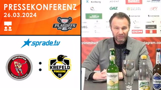 26.03.2024 - Pressekonferenz - Eispiraten Crimmitschau vs. Krefeld Pinguine