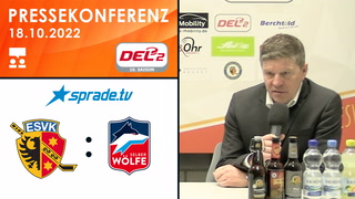 18.10.2022 - Pressekonferenz - ESV Kaufbeuren vs. Selber Wölfe