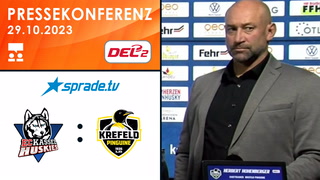 29.10.2023 - Pressekonferenz - EC Kassel Huskies vs. Krefeld Pinguine