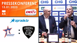 15.01.2023 - Pressekonferenz - Ravensburg Towerstars vs. Bayreuth Tigers