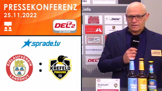 25.11.2022 - Pressekonferenz - EV Landshut vs. Krefeld Pinguine