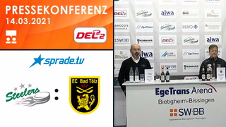 14.03.2021 - Pressekonferenz - Bietigheim Steelers vs. Tölzer Löwen