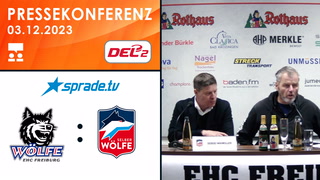 03.12.2023 - Pressekonferenz - EHC Freiburg vs. Selber Wölfe