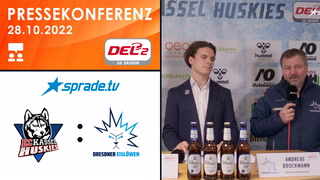 28.10.2022 - Pressekonferenz - EC Kassel Huskies vs. Dresdner Eislöwen