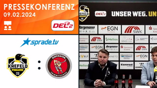 09.02.2024 - Pressekonferenz - Krefeld Pinguine vs. Eispiraten Crimmitschau