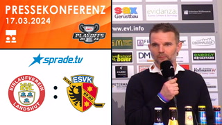 17.03.2024 - Pressekonferenz - EV Landshut vs. ESV Kaufbeuren