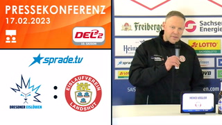 17.02.2023 - Pressekonferenz - Dresdner Eislöwen vs. EV Landshut