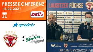 14.02.2021 - Pressekonferenz - Lausitzer Füchse vs. Bietigheim Steelers