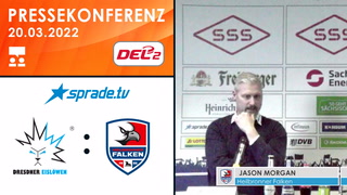 20.03.2022 - Pressekonferenz - Dresdner Eislöwen vs. Heilbronner Falken