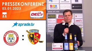 03.01.2023 - Pressekonferenz - EV Landshut vs. ESV Kaufbeuren