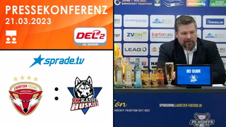 21.03.2023 - Pressekonferenz - Lausitzer Füchse vs. EC Kassel Huskies