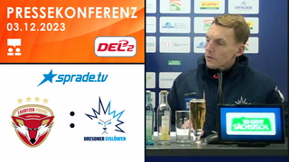 03.12.2023 - Pressekonferenz - Lausitzer Füchse vs. Dresdner Eislöwen