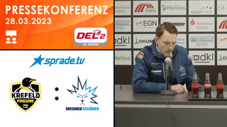 28.03.2023 - Pressekonferenz - Krefeld Pinguine vs. Dresdner Eislöwen