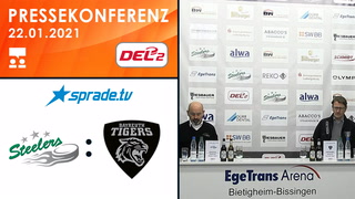 22.01.2021 - Pressekonferenz - Bietigheim Steelers vs. Bayreuth Tigers